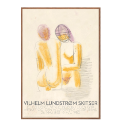 Vilhelm Lundstrm skitse: To damer