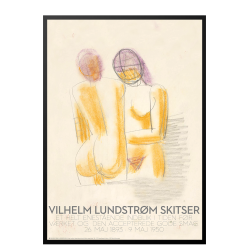 Vilhelm Lundstrm skitse: To damer