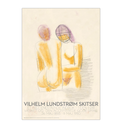 Vilhelm Lundstrm skitse: To damer