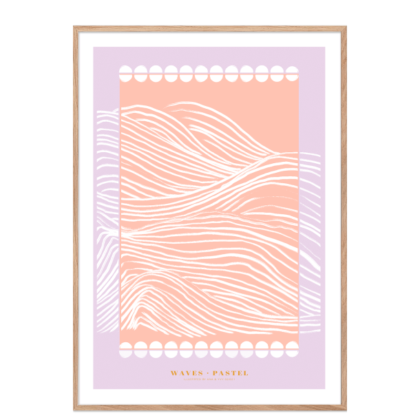 Waves pastel. Lilla