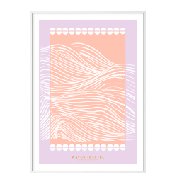 Waves pastel. Lilla