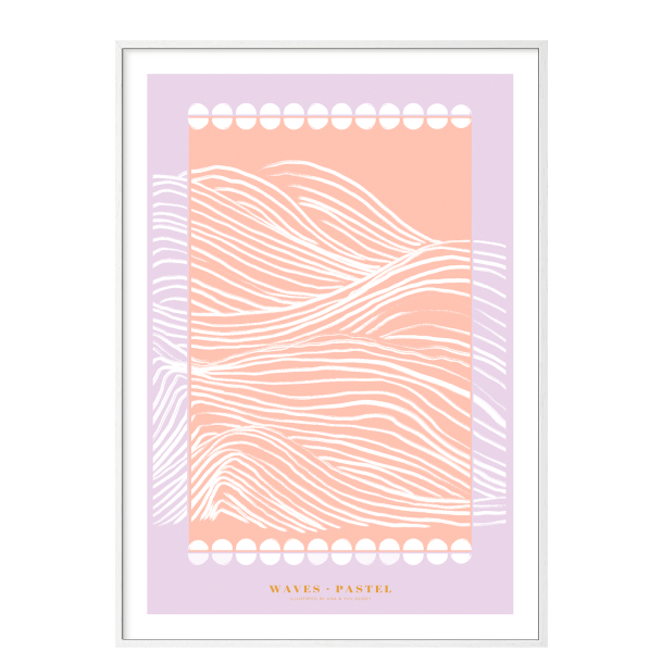 Waves pastel. Lilla