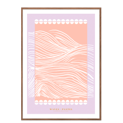 Waves pastel. Lilla
