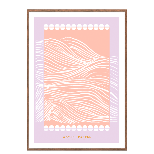 Waves pastel. Lilla