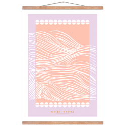 Waves pastel. Lilla
