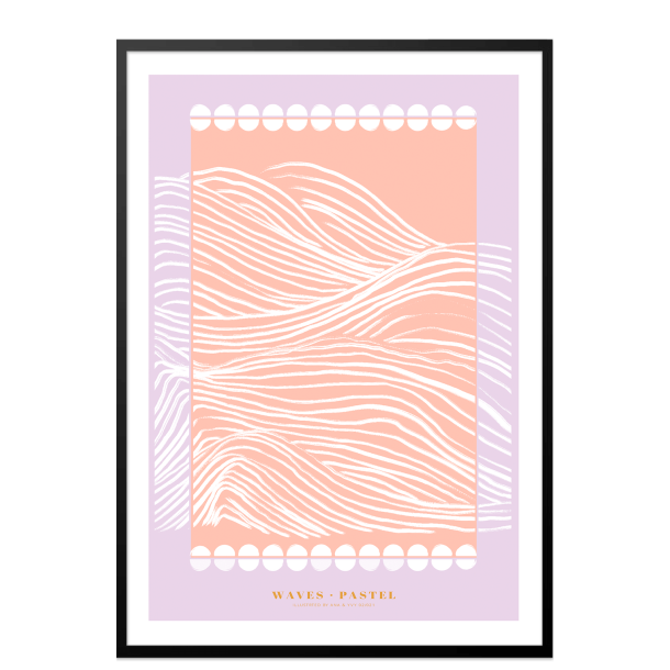 Waves pastel. Lilla