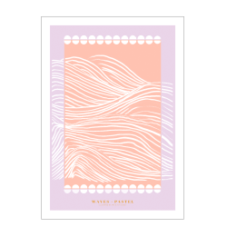 Waves pastel. Lilla