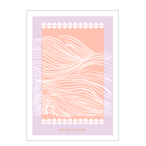 Wellen pastellfarben. Lila