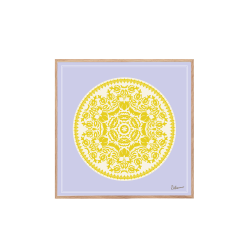 Lace. Yellow and Purple