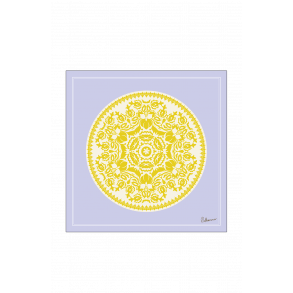 Spitze. Gelb und Lila