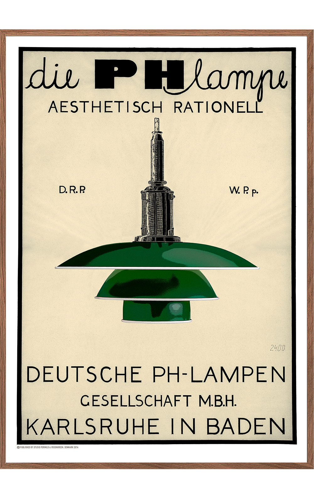 Poulsen, PH Lampe Grøn - - Permild & Rosengreen