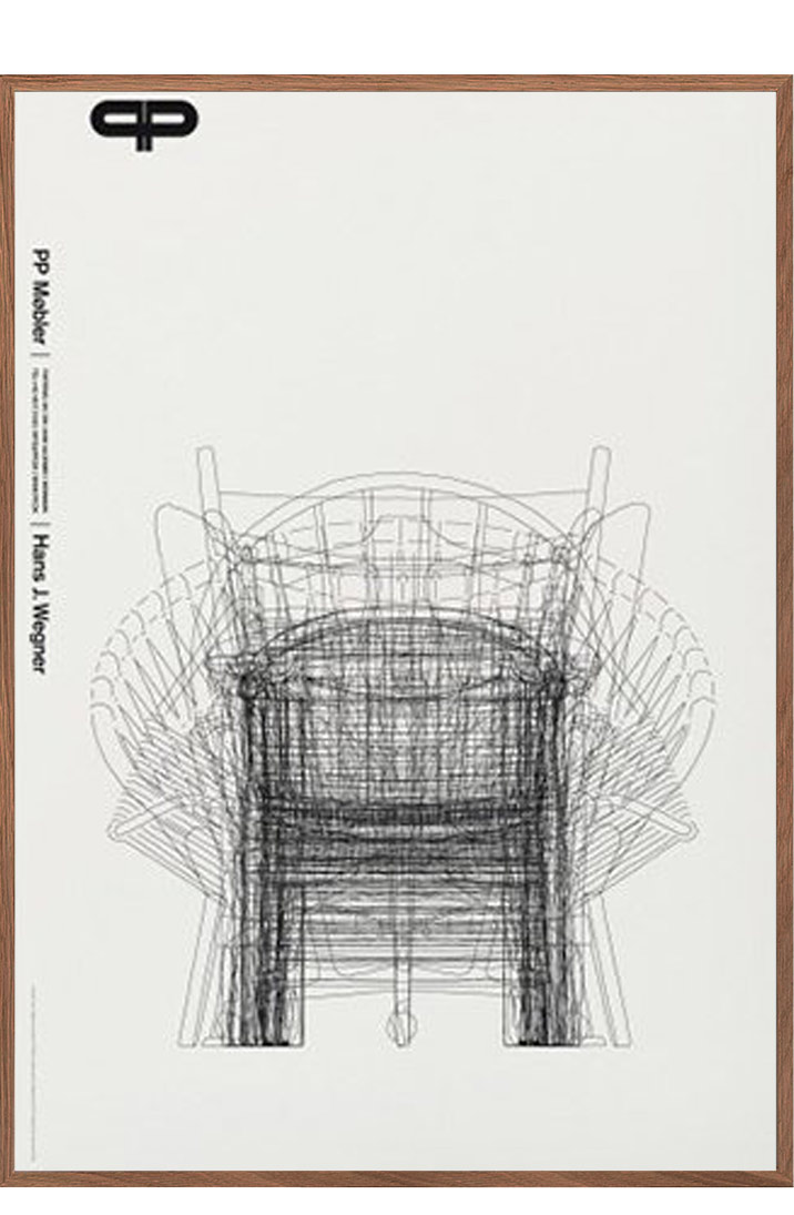 Koch, PP furniture Wegner - White - Posters - Permild & Rosengreen